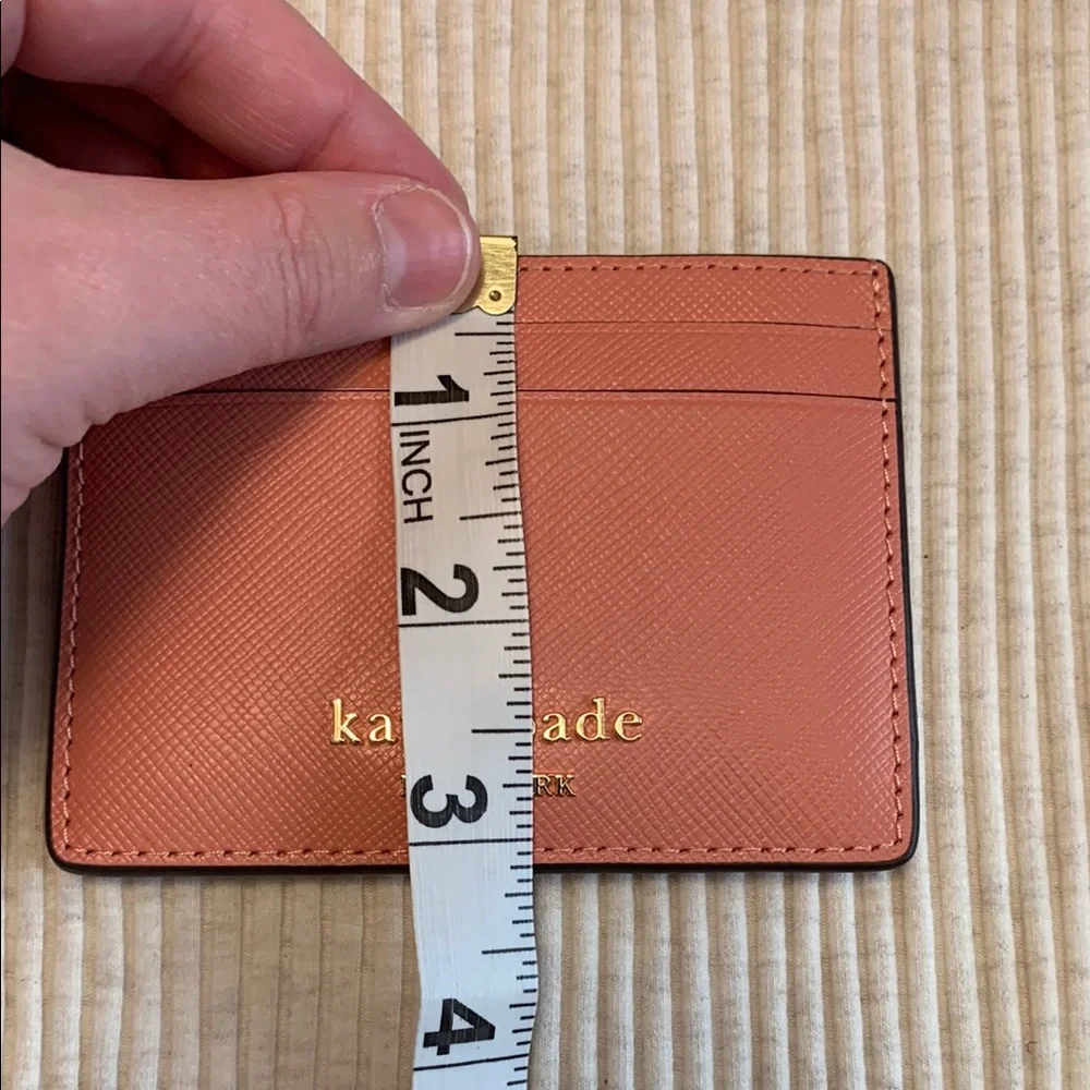 NWT - Kate Spade Madison Small Slim Card Holder in Terracotta Tile - Picture 12 of 16